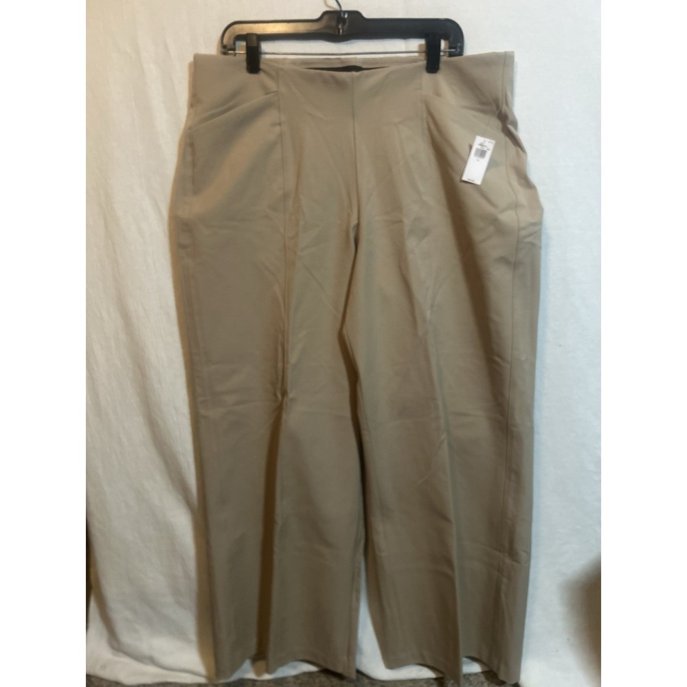 Old Navy Women's XL Khaki High Rise Pixie Wide Leg Ankle Pants NWT